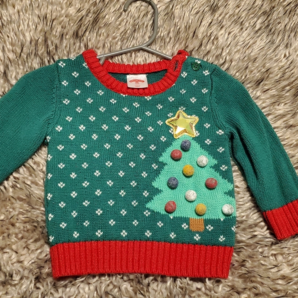 Christmas babys  sweater